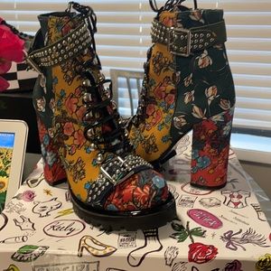 Jeffery Campbell Floral Platforms